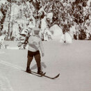 Crown Prince Olav on a skiing trip 1909 (The Royal Court Photo Archives)